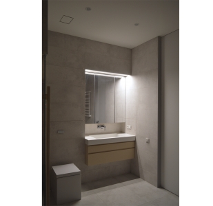 Диффузор под покраску скрытого монтажа SECRET SOFT FRAME 100/90 с приточно-вытяжным вентилятором